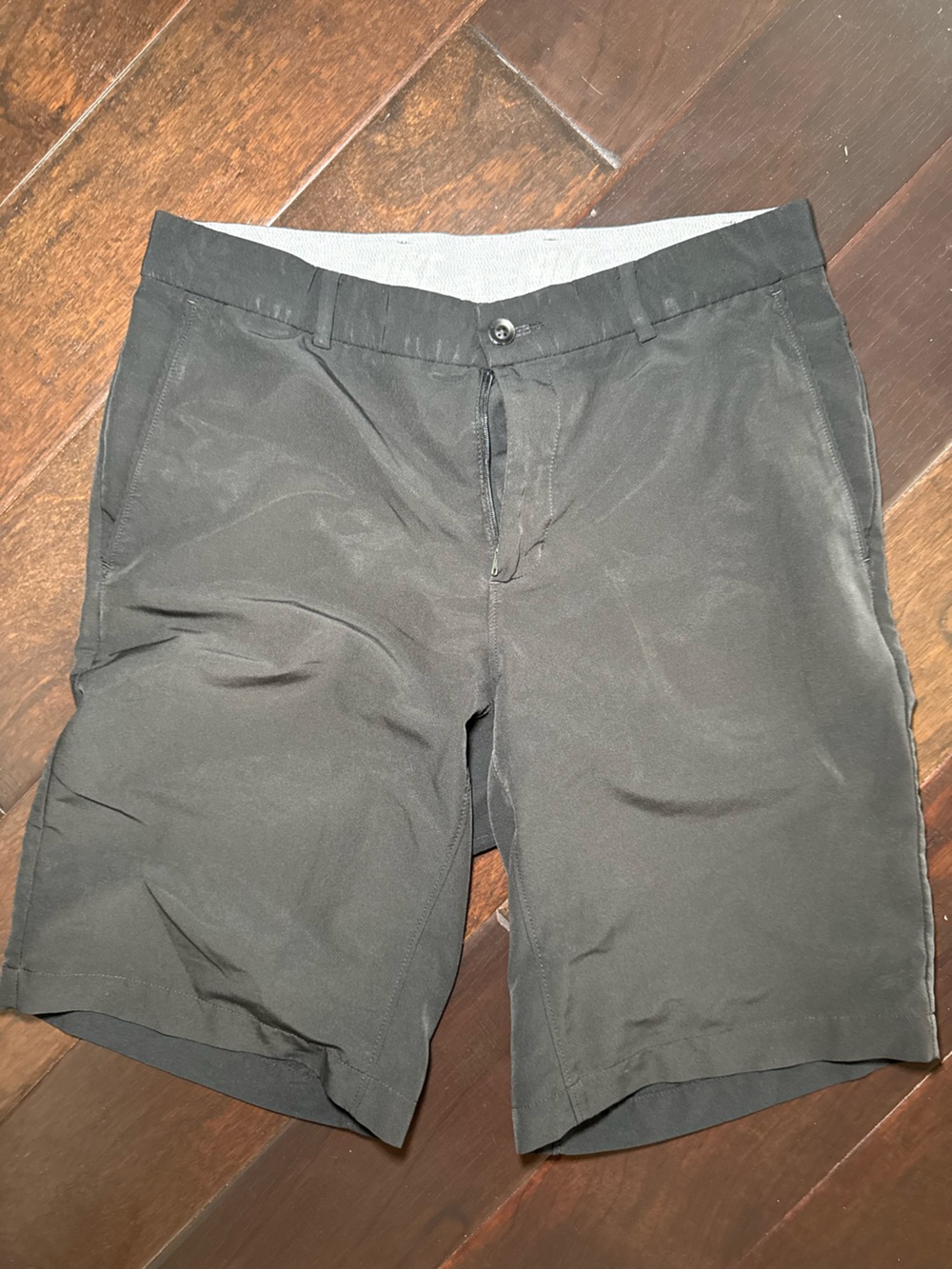 Nike Men's Black Flat Front Shorts
